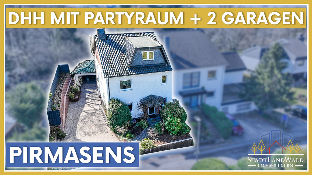 Doppelhaushälfte in bevorzugter, ruhiger Lage in Pirmasens mit Garagen, Garten und Ausblick