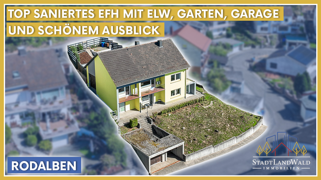 Einfamilienhaus mit Einliegerwohnung, Balkon und Garten in Rodalben Modernisiertes Einfamilienhaus mit Einliegerwohnung, Terrasse und Balkon in ruhiger Lage von Rodalben