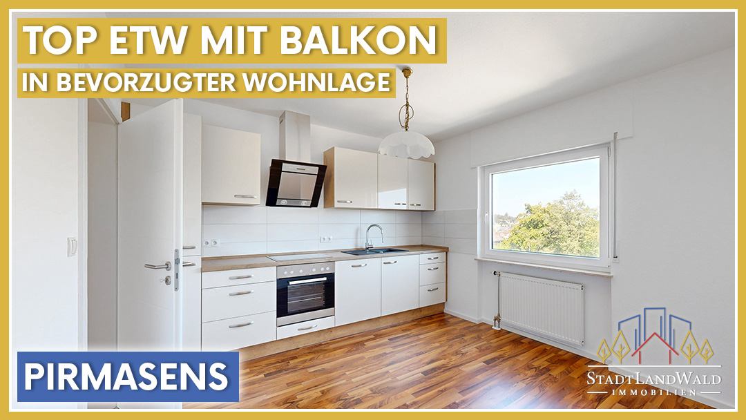 Eigentumswohnung in Pirmasens mit Balkon und Aufzug Renovierte 2-Zimmer-Eigentumswohnung in Pirmasens mit Balkon, Aufzug und Blick ins Grüne im modernen Wohnumfeld.