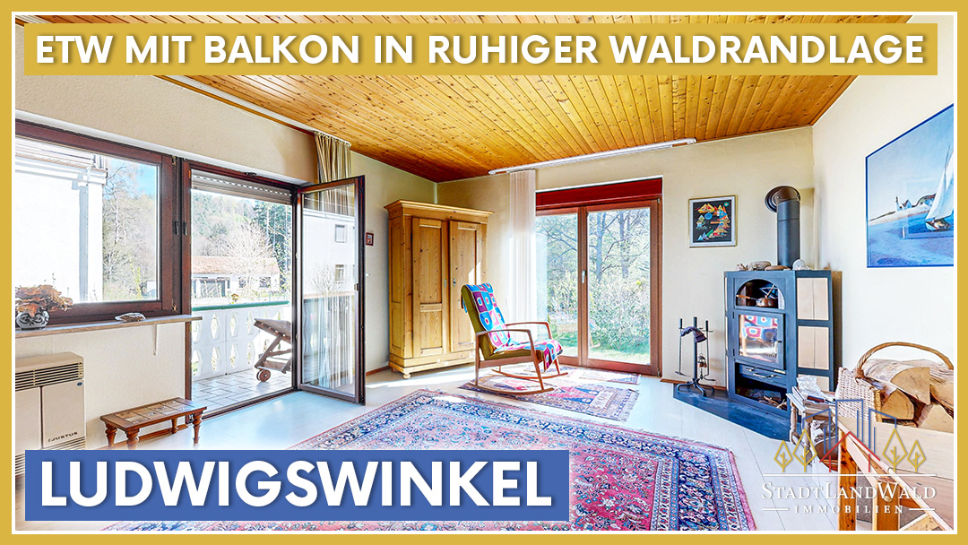 Eigentumswohnung in Fischbach bei Dahn mit Dachterrasse, Balkon und Blick auf den Pfälzerwald.